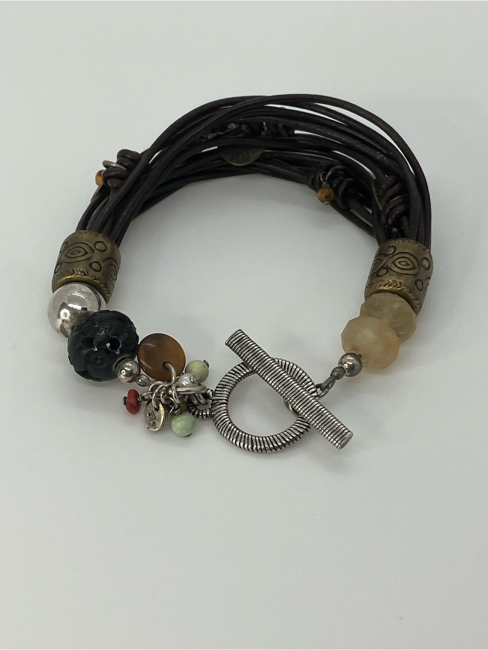 Silpada 925 Sterling Silver Leather Cha Cha Bracelet B1889 | Retired